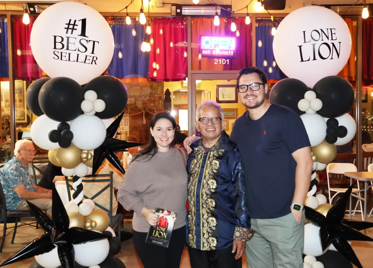 Lone Lion Success Party at Guru Indian Restaurant